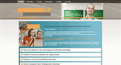 Desktop Screenshot of devenirenseignant.ecbretagne.org